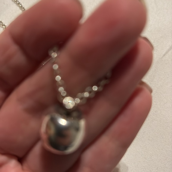 Custom silver and diamond necklace - Picture 3 of 4